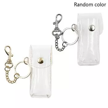 Брелок для помады из прозрачного ПВХ-материала для помады на открытом воздухе прозрачный