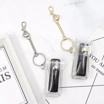 Брелок для помады из прозрачного ПВХ-материала для помады на открытом воздухе