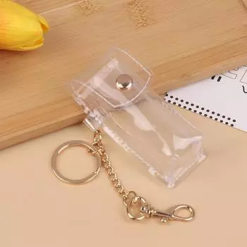 Брелок для помады Прозрачный держатель для помады Помады Брелоки для ключей Подарки Аксессуары