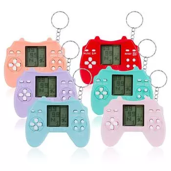 Брелок для портативной игровой консоли Retro Tetris Mini Transparent Red прозрачный красный