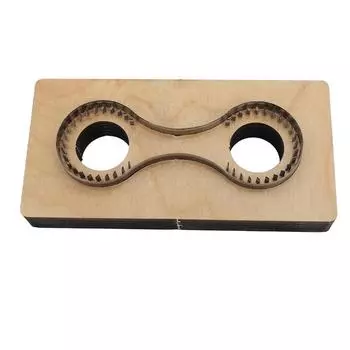 Брелок для ключей кожаный резак деревянная стальная брелок кожаный резак для ручной работы