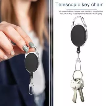 Брелок для рыбалки нахлыстом, выдвижной брелок для ключей, держатель для значка на катушке (5шт) КДЕ