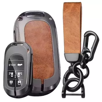 Брелок для смарт-ключа, совместимый с Honda New Stepwagon RP6 7 New Odyssey Crazy Horse Car Brown [SANRILY] Honda, Чехол, Крышка, 8, Elysion,