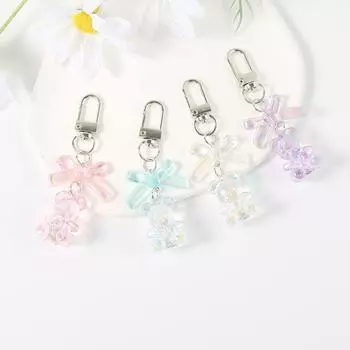 Брелок для сумки в виде мармеладного мишки из смолы цвета конфет, украшение для сумки, симпатичная подвеска для сумки, украшение для сумки pink-bear