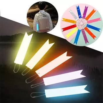 Брелок для сумок Взрослые Дети Автомобильные брелоки Светоотражающая полоса Светоотражающий кулон Светоотражающие брелки Fluorescent yellow