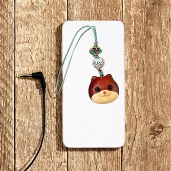 Брелок для телефона с подвеской в виде мультфильма, ремешок на запястье для рюкзака, сумки, кошелька, сумки-тоут коричневый