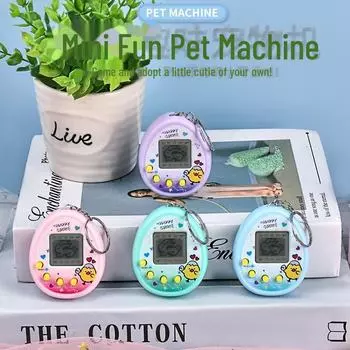 Брелок для виртуального питомца Xiyin Temu: Игровая микроконсоль для развлечений за границей синий