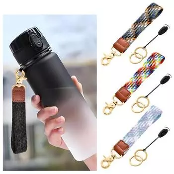 Брелок для значка, держатель для кошелька, большая несущая способность, противоскользящий браслет для бутылки с водой, телефон для путешествий на открытом воздухе, студенческий F