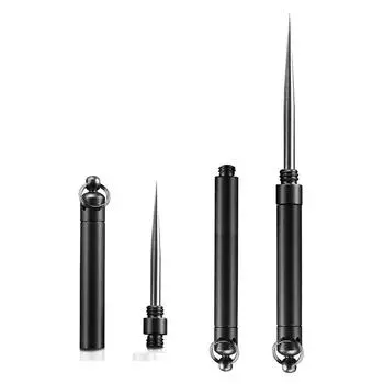 Брелок для зубочисток из нержавеющей стали, дизайн, карманный держатель для зубочисток, многоразовая уличная зубочистка