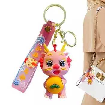 Брелок «Дракон» National Wind Series 12 «Зодиак счастливчика», кулон, подарок на Новый год красный