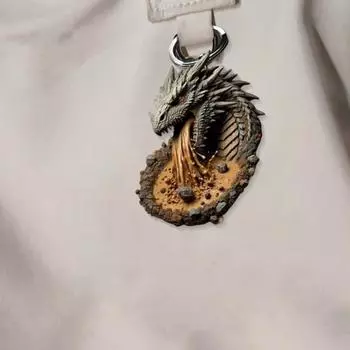 Брелок «Дыхание дракона» из смолы, ручная работа, натуральные элементы, брелок с дизайном «Дракон», многофункциональные аксессуары, автомобильный ключ, подарок E