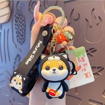 Брелок-фигурка Ashwolf Shiba Inu 12 лет, держатель для ключей в виде сумки, брелок для ключей, собака, 1 шт., корейские аксессуары для автомобилей