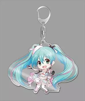 Брелок Hatsune Miku Racing Big Acrylic Key 3 Ver.2019