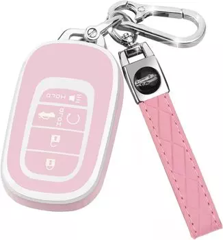 Брелок Honda, мягкий защитный чехол из ТПУ с дистанционным управлением для автомобилей Honda Accord, Civic, Pilot. чёрный