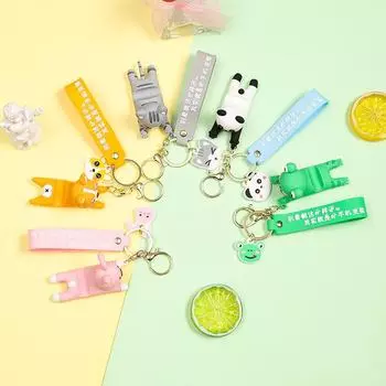 Брелок и держатель для мобильного телефона с изображением панды Single OPP Bag Packaging