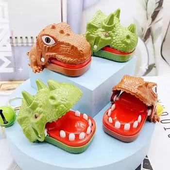 Брелок-игрушка для укуса крокодила динозавра, игра-удаление зубов тираннозавра рекса, веселая творческая подвеска для снятия стресса 1