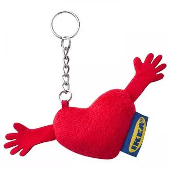 Брелок ИКЕА ЭФТЕРТРЭДА сердце