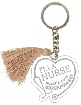 Брелок Inkdotpot для доктора с гравировкой, акриловый ключница, подарок на новоселье 4.3 Inches чистый