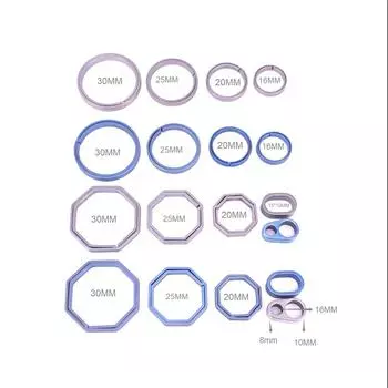 «Брелок из чистого титанового сплава — металлический брелок 16–32 мм»