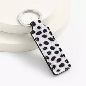 Брелок из искусственной кожи с леопардовым принтом, автомобильный держатель для ключей, брелок для ключей, сумка-подвеска, подарочная сумочка, украшение, брелок, аксессуары