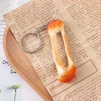 Брелок из куриного крыла из ПВХ, модель-имитация куриной кости, сумка-брелок для ключей, подвеска Chicken Wing Bone