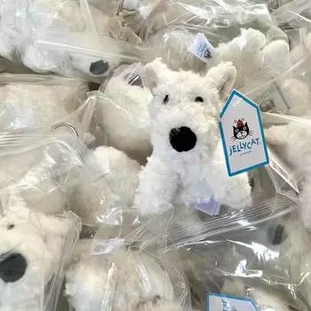 Брелок Jellycat West Highland Terrier: Очаровательный плюшевый кулон в виде щенка Вести