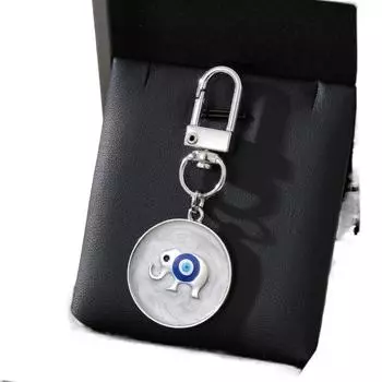 Брелок Капающее Масло Звезда Демонический Глаз Смола Турецкий Синий Глаз Подвеска Мода Подарки на День Отца silver-elephants