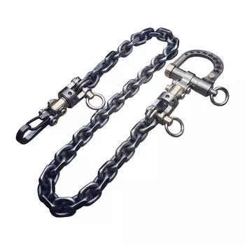 Брелок-карабин-болт Evo / База + 2 маленьких титановых карабина One Size