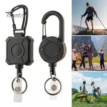 Брелок-карабин с магнитной присоской и выдвижным тросом, сверхпрочный брелок с пряжкой из цинкового сплава, брелок B