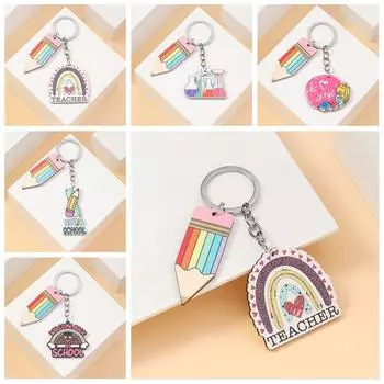 Брелок-карандаш ко Дню учителя, деревянная подставка для ручек, брелок с текстом, кулон ко Дню учителя style 3