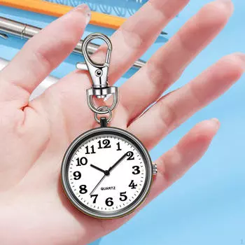 Брелок карманные часы медсестра часы элегантный портативный женский брелок для чёрный