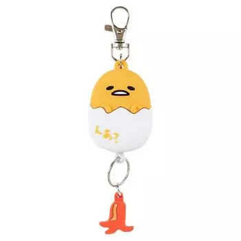Брелок-катушка Sanrio Gudetama Key Mascot GUDETAMA 15 xx Персонаж 169463 В форме лица 4.3 1.8 см