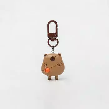 Брелок Kawaii Capybara, милый мультяшный брелок с животными, простой брелок, милая сумка, кулон, рюкзак, подвесное украшение, подарки для пары A1