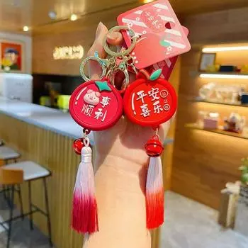 Брелок Kawaii на Новый год Брелок на удачу Брелок для автомобиля Брелок на удачу Праздничный брелок Украшения Поделки светло-зеленый