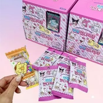 Брелок-конфета Amar Sanrio Random 1BOX 24 шт. Брелок-подарок Kuromi My Melody ко Дню защиты детей, популярный персонаж в Корее