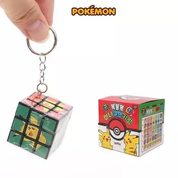 Брелок-куб Pokemon Bokbulbok Mini, набор из 2 предметов, игрушки для мальчиков и девочек, головоломка с кольцом и мышцами, популярные корейские головоломки