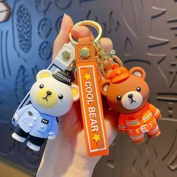 Брелок-кукла Медведь Экстренных Служб: Идеально подходит для школьных ранцев или в качестве подарка.