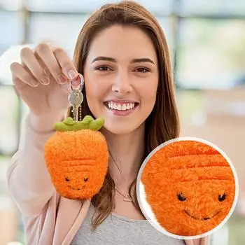 Брелок-кукла в виде плюшевого овоща, мультяшная плюшевая игрушка, подходящая для детей и взрослых One Size