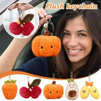 Брелок-кукла в виде плюшевого овоща, мультяшная плюшевая игрушка, подходящая для детей и взрослых One Size