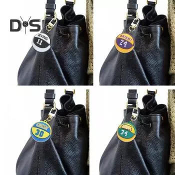 Брелок-кулон 3D баскетбольный кулон из нержавеющей стали, новинка, силиконовый цвет, школьный рюкзак, сумка, украшение, кулон, брелок зелёный