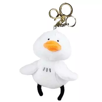 Брелок La Duck, пушистая мягкая игрушка, пушистая, милая классическая подвеска для девочек, подарочная сумка [Heureux Joie]