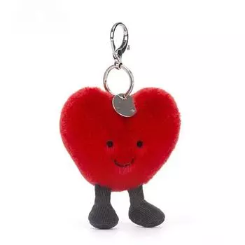 Брелок Love Bag Charm с плюшевой подвеской, плюшевый брелок с пряжкой для рюкзака One Size