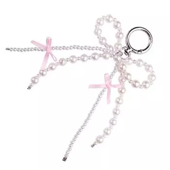 Брелок Love Sweet Handmade Pearl Fabric Bow One Size розовый