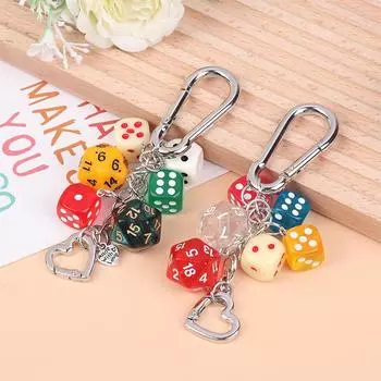 Брелок Lucky Dice Chain Premium Multi Element Trendy Bag Подвеска для талии Подвесные аксессуары Украшения