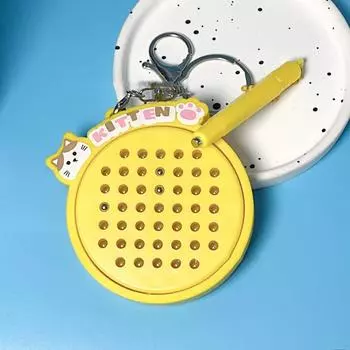 Брелок-магнитная доска для рисования для котят, расслабляющая игрушка, мультяшный кулон в виде кошки, развлекательная игрушка