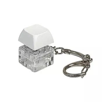 Брелок Merit +1 Muyu, декомпрессионный брелок, механическая клавиатура, кнопка, брелок для ключей на кончике пальца, подвеска, игрушка-антистресс white