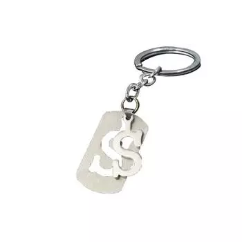 Брелок Многоцелевой Яркий Блеск Ажурный Гладкая Поверхность Многоразовый Сделай Сам Нержавеющая Сталь Буквы от A до Z AVE S