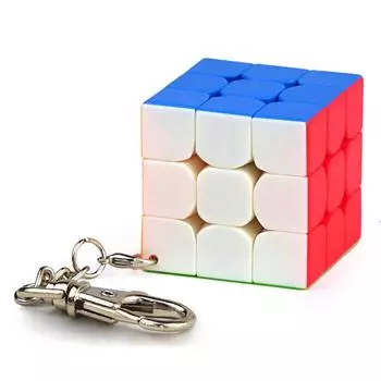 Брелок Mofangjiaoshi 3,5 см Мини 3x3x3 Magic Cube Брелок Профессиональные развивающие игрушки Брелок для ключей cubo Magico Puzzle