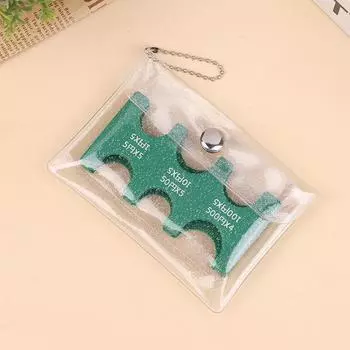 Брелок-монетница Прозрачный кошелек для коллекции монет Портативный кошелек Держатель для монет Японии Монетоприемник Держатель для монет Органайзер для монет зелёный