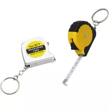 Брелок Мягкая стальная линейка Метрическая дюймовая лента Многоцелевая измерительная лента
